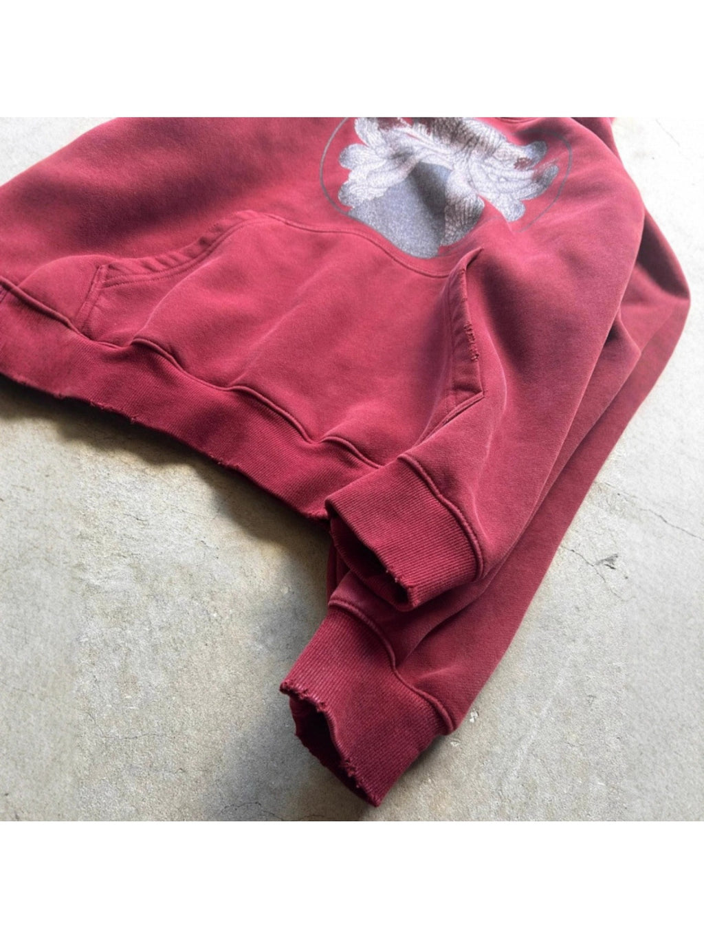 Men's Wine Red American Style Printed Oversized Hoodie, Unique Trendy Design No Duplicate Style, Comfort Loose Autumn Casual Hooded Sweatshirt Ideal for Daily Street Fashion Outfits