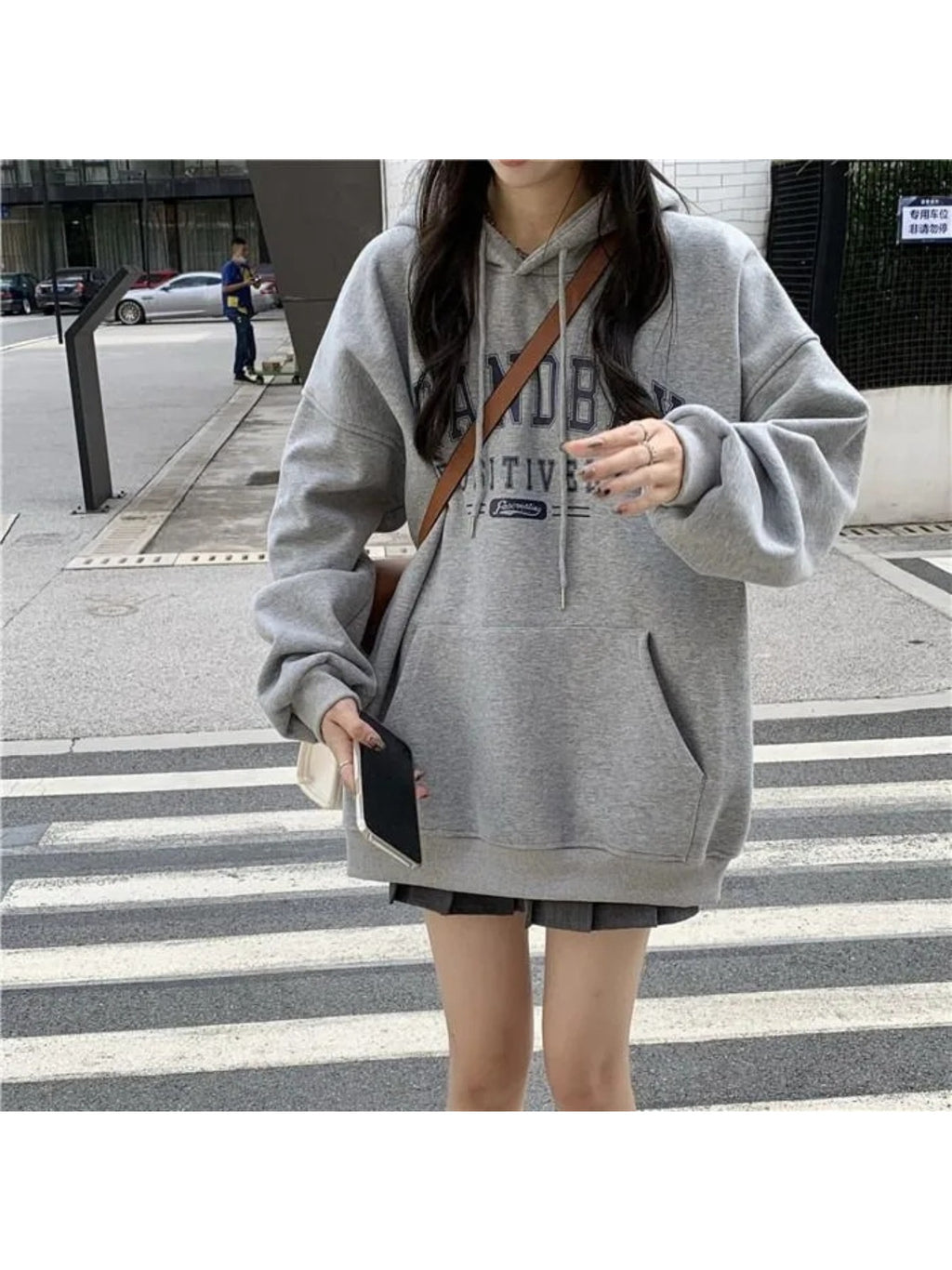 Fleece Thickened Hooded Sweater Women's Autumn and Winter 2026 New Loose Korean Version Fashion Jacket Long-sleeved Top Tide