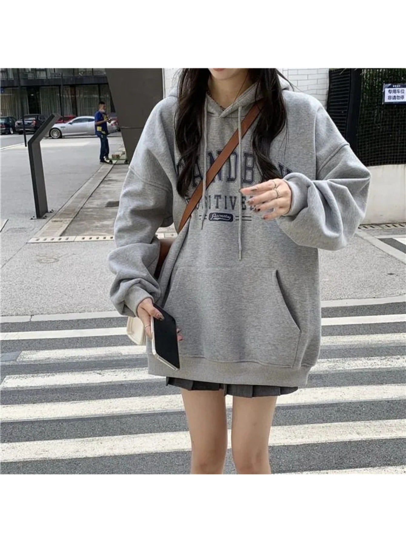 Fleece Thickened Hooded Sweater Women's Autumn and Winter 2026 New Loose Korean Version Fashion Jacket Long-sleeved Top Tide