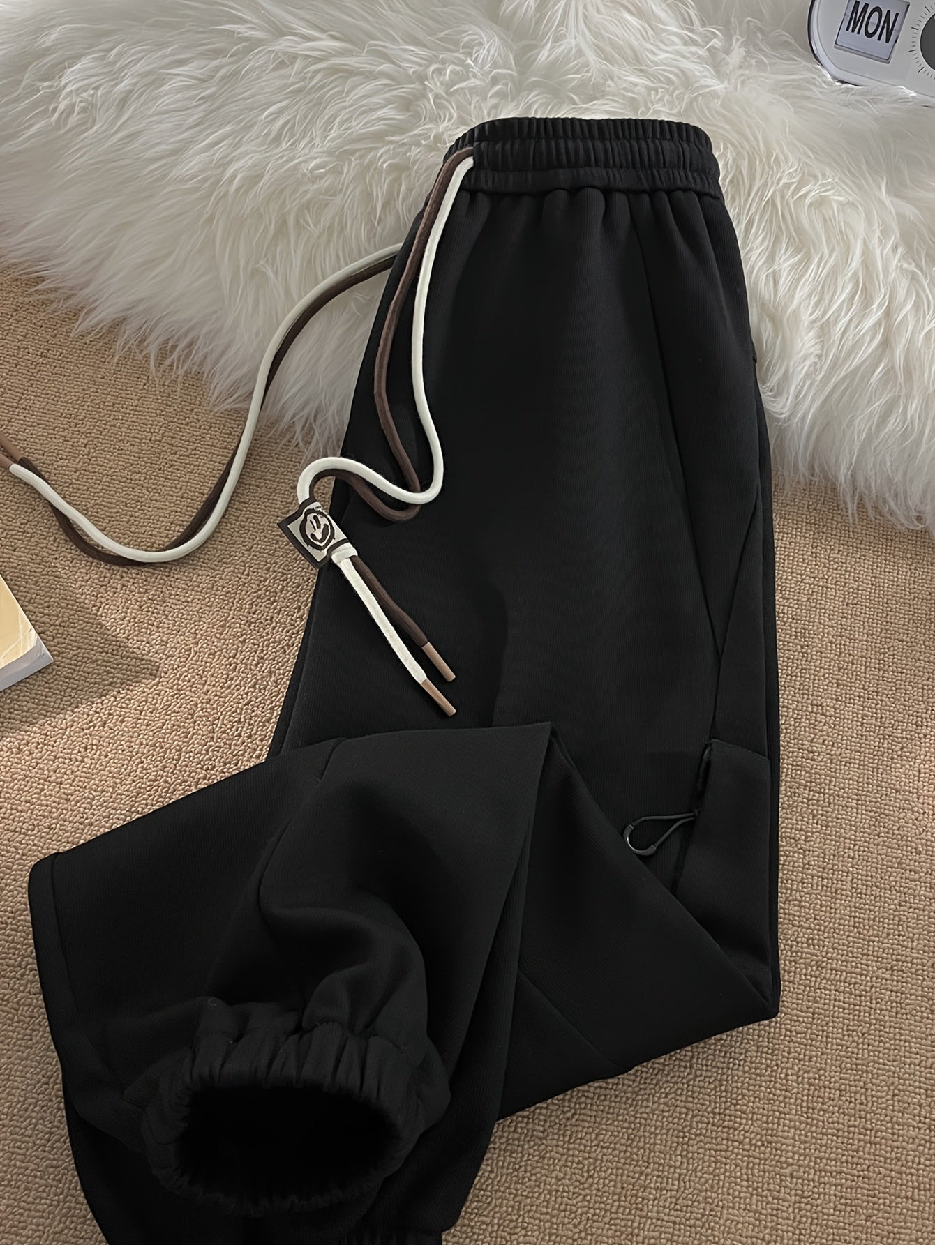 Men's High-Waisted Vertical Straight Leg Sweatpants - Light Grey Retro Gym Joggers with Elastic Drawstring Waist, Loose Curved Knife Fit for Fitness, Sports & Casual Wear | Spring\u002FAutumn Pants (Machine Washable)