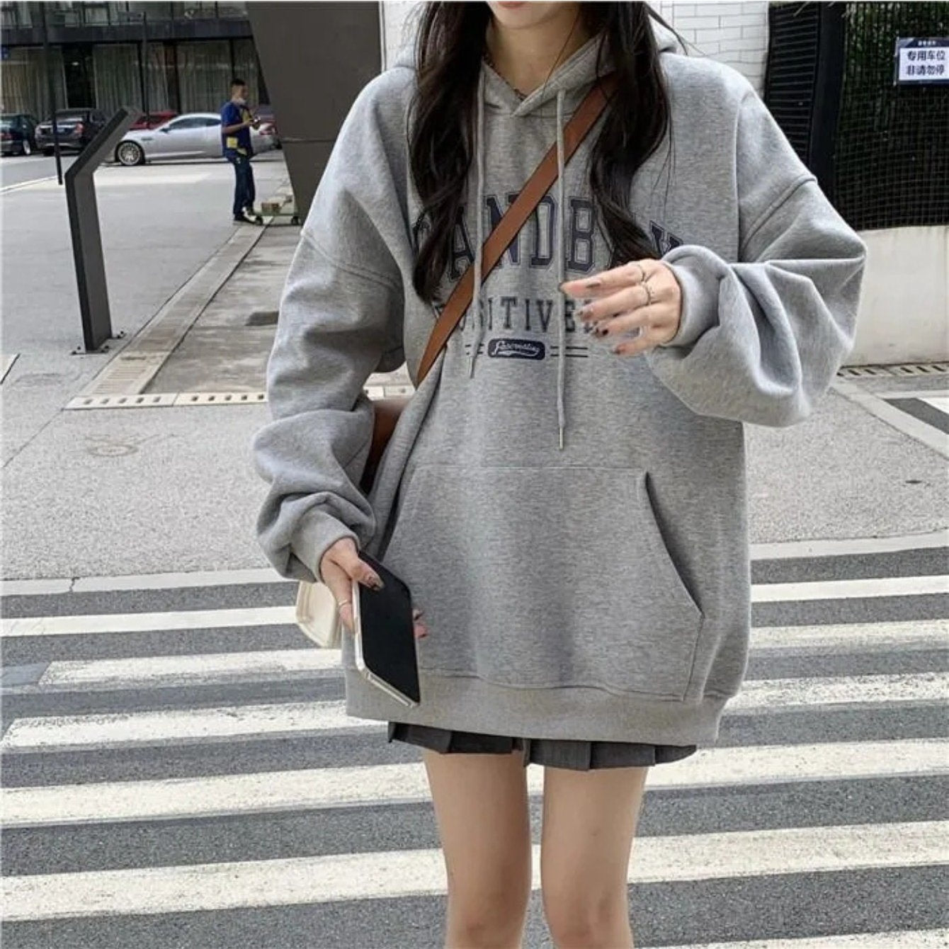 Fleece Thickened Hooded Sweater Women's Autumn and Winter 2026 New Loose Korean Version Fashion Jacket Long-sleeved Top Tide