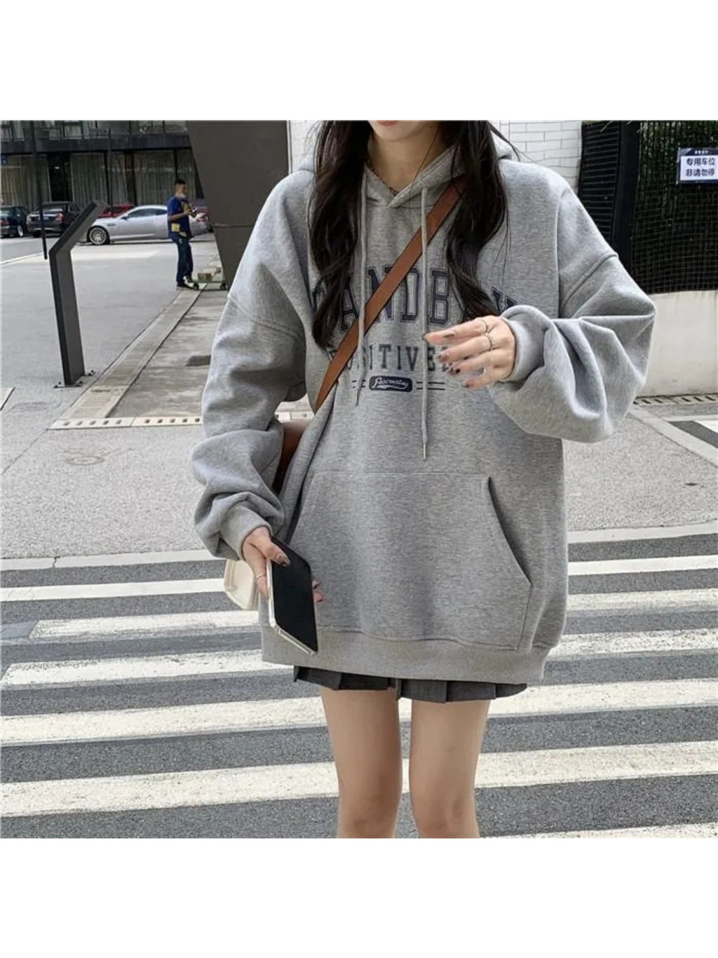 Fleece Thickened Hooded Sweater Women's Autumn and Winter 2026 New Loose Korean Version Fashion Jacket Long-sleeved Top Tide